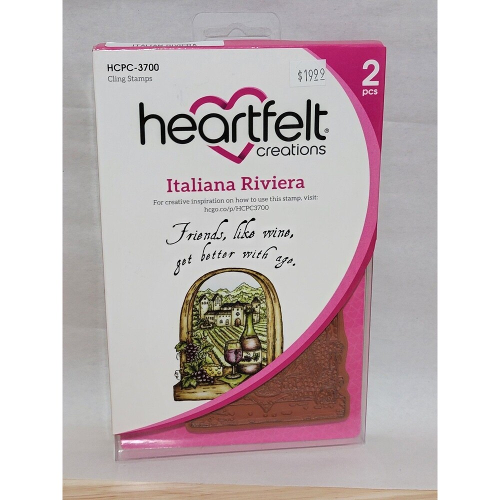 Heartfelt Creations Italiana Riviera Cling Stamps HCPC-3700